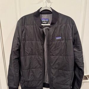 Patagonia Men's Black Puffer Bomber Jacket